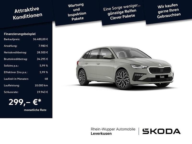Grau Neu 2025 Skoda Scala Kleinwagen | 36.480 € - Bild 1/4