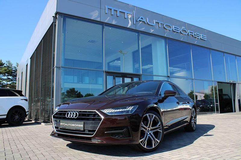 Individuallack sevillarot Gebraucht 2021 Audi A7 Sportback Sport Kleinwagen | 40.700 € (Etwas zu teuer) - Bild 1/4