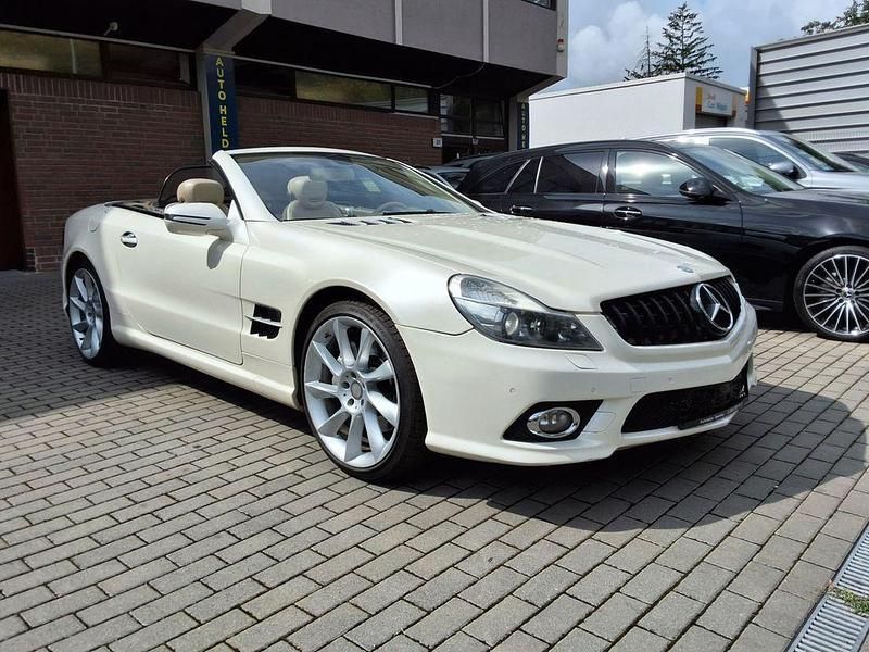 Weiß Gebraucht 2009 Mercedes SL500 Cabrio | 21.900 € (Fairer Preis) - Bild 1/4