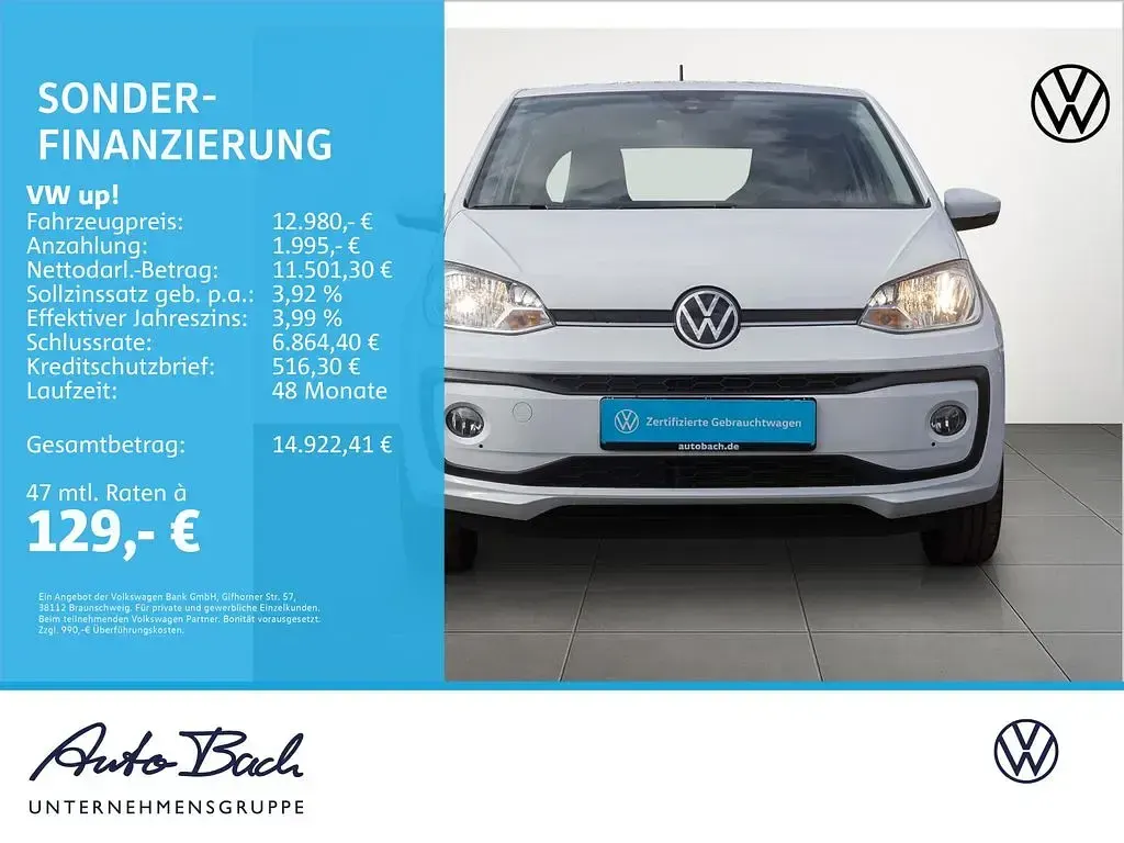 Usata VW up! move up! 65 CV (47 kW) 2023 Bianco Utilitaria