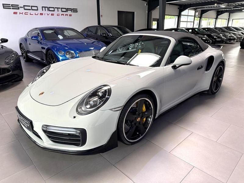 Grau Gebraucht 2017 Porsche 911 Turbo S Cabriolet Cabrio | 99.900 € (Superpreis) - Bild 1/4