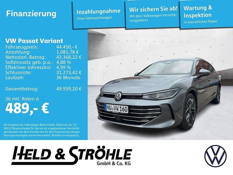 Grau Gebraucht 2025 VW Passat Elegance Limousine | 44.450 € (Guter Preis) - Bild 1/4