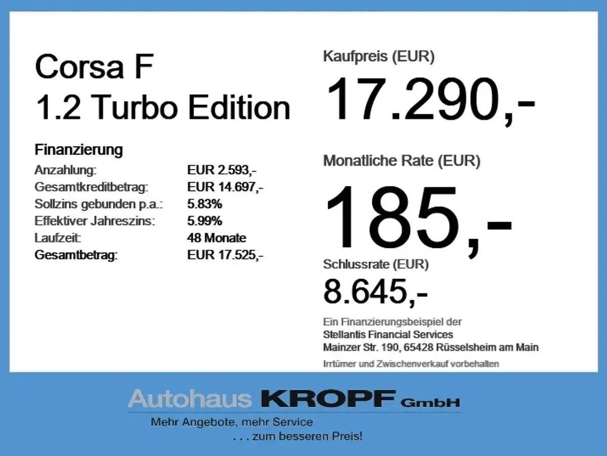 Usata Opel Corsa Edition 101 CV (74 kW) 2023 Nero Utilitaria