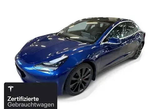 Gebraucht Tesla Model 3 Performance 377 kW (513 PS) 2020 Deep blue metallic Limousine