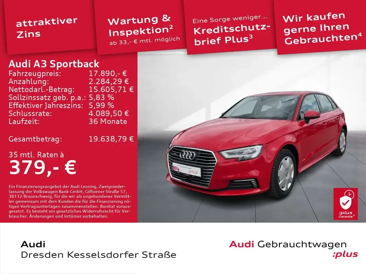 Gebraucht Audi A3 Design 204 PS (150 kW) 2020 Tangorot metallic Limousine