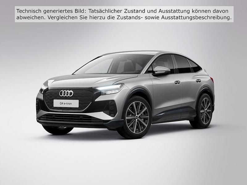 Taifungrau metallic (metallic) Gebraucht 2023 Audi Q4 Sportback e-tron Advanced Plus SUV | 30.990 € (Fairer Preis) - Bild 1/4