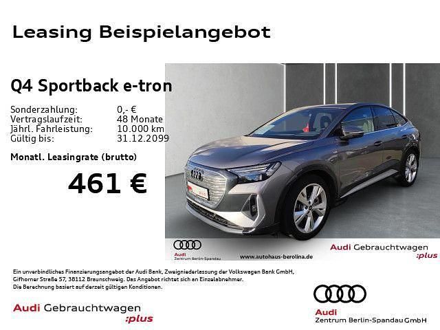 Taifungrau metallic Gebraucht 2022 Audi Q4 Sportback e-tron Ambiente SUV | 35.939 € (Guter Preis) - Bild 1/4