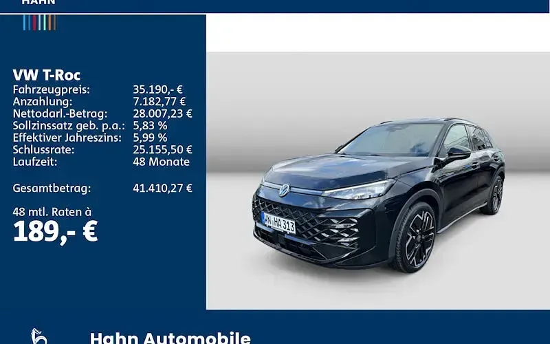 Gebraucht VW T-Roc Style 150 PS (110 kW) 2026 Schwarz SUV