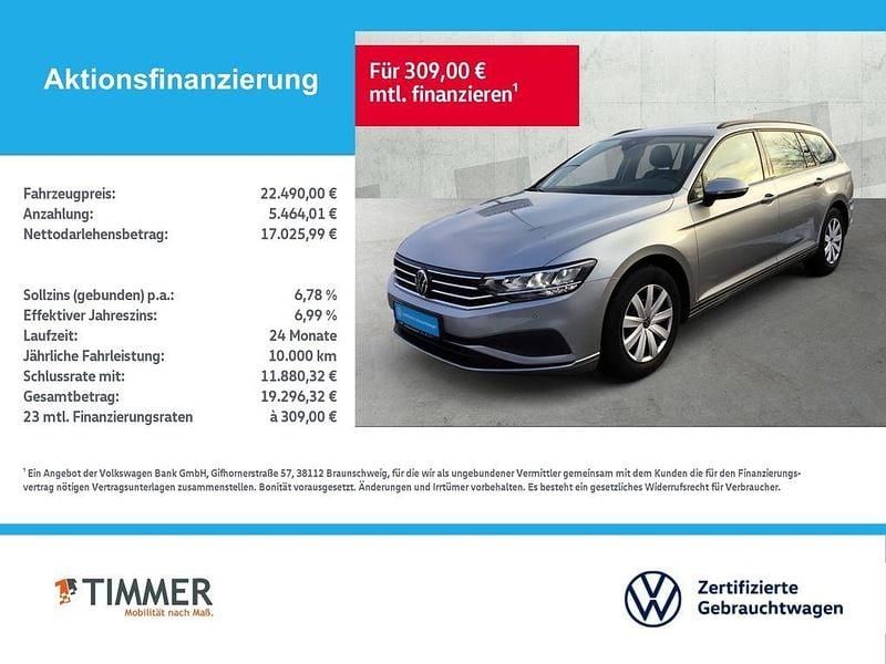 Gebraucht VW Passat Conceptline 150 PS (110 kW) 2022 Silber Limousine