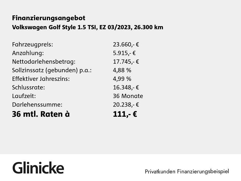 Gebraucht VW Golf VIII Style 150 PS (110 kW) 2022 Grau Limousine