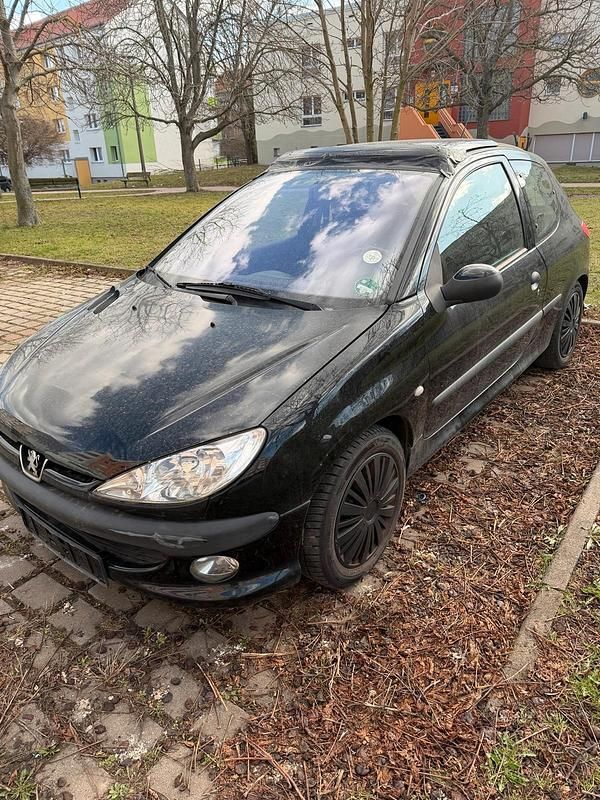 Gebraucht Peugeot 206 2002 Schwarz Coupé