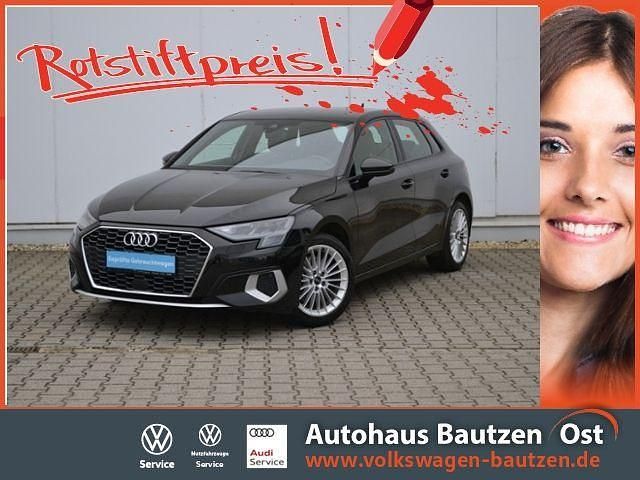 Mythosschwarz metallic Gebraucht 2020 Audi A3 Sportback Advanced Limousine | 23.860 € (Fairer Preis) - Bild 1/4