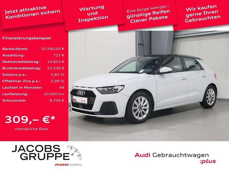 Weiß Gebraucht 2021 Audi A1 Sportback Advanced Kleinwagen | 20.580 € (Guter Preis) - Bild 1/4