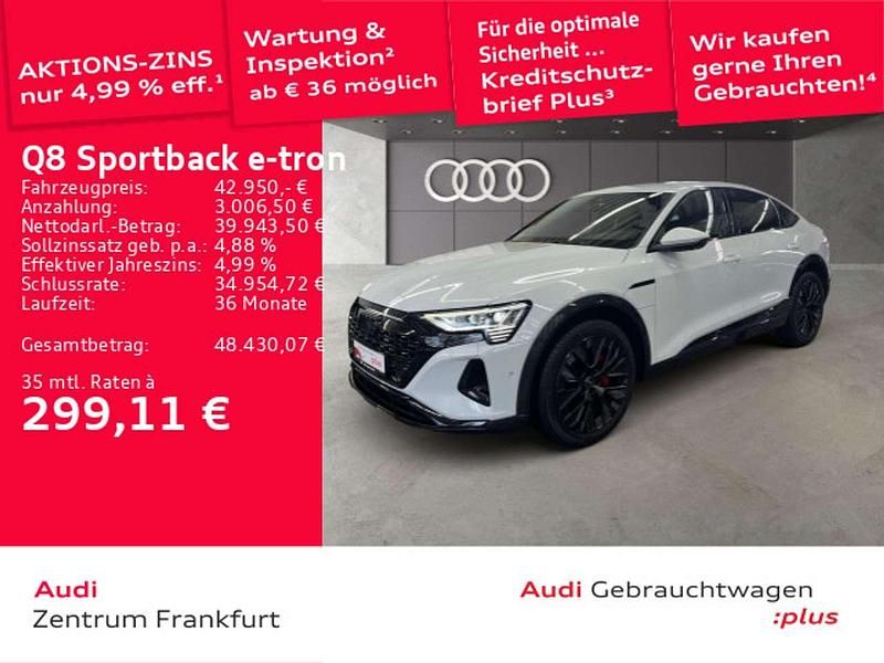 Gebraucht Audi Q8 e-tron Advanced 250 kW (340 PS) 2023 Gletscherweiß metallic SUV
