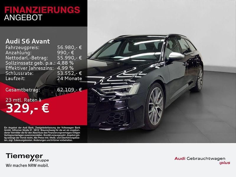 Mythosschwarz metallic Gebraucht 2024 Audi S6 Basis Kombi | 56.980 € (Superpreis) - Bild 1/4