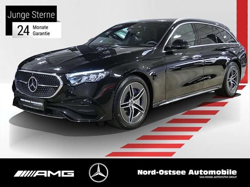 Metalliclack obsidianschwarz Gebraucht 2024 Mercedes E220 AMG Kombi | 51.990 € (Guter Preis) - Bild 1/2