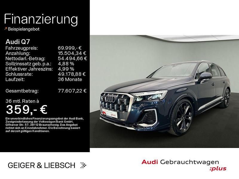 Waitomoblau metallic Gebraucht 2024 Audi Q7 Ambiente SUV | 69.999 € (Superpreis) - Bild 1/4