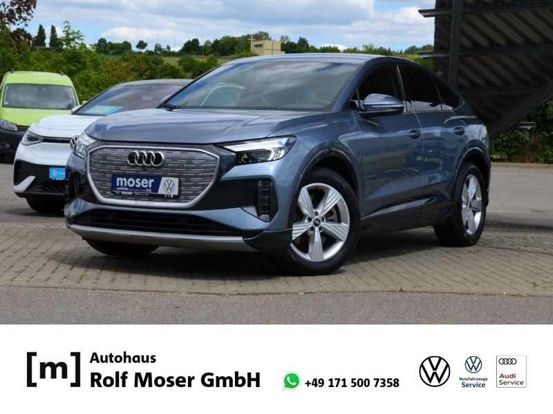 Geysirblau metallic Gebraucht 2022 Audi Q4 Sportback e-tron Ambiente SUV | 36.390 € (Superpreis) - Bild 1/4