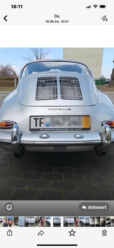 Silber Gebraucht 1964 Porsche 356 Coupé | 96.600 € - Bild 1/4