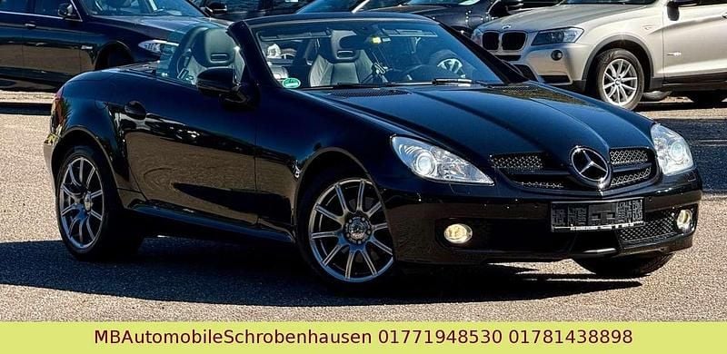 Schwarz Gebraucht 2009 Mercedes SLK200 Cabrio | 10.499 € (Guter Preis) - Bild 1/3