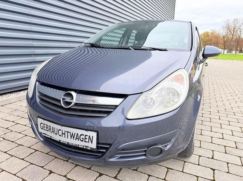 Metro blue/metro Gebraucht 2009 Opel Corsa Edition Limousine | 2.490 € (Guter Preis) - Bild 1/4