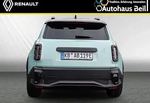 Neu Renault 4 E-Tech Iconic 110 kW (150 PS) 2025 Hautsdefrancegrün, black pe SUV