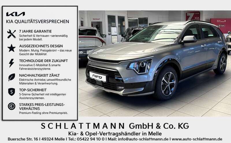 Stahlgrau metallic Neu 2025 Kia Niro Vision SUV | 31.290 € (Guter Preis) - Bild 1/4