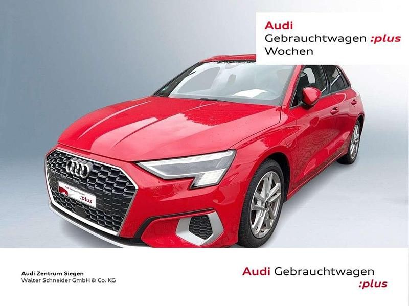 Tangorot metallic Gebraucht 2021 Audi A3 e-tron Advanced Kleinwagen | 25.910 € (Fairer Preis) - Bild 1/3