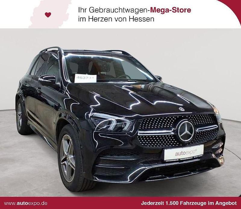 Obsidianschwarz metallic Gebraucht 2021 Mercedes GLE350 AMG line SUV | 48.090 € (Guter Preis) - Bild 1/4