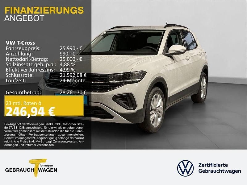 Grau Neu 2025 VW T-Cross Life SUV | 25.990 € (Superpreis) - Bild 1/4