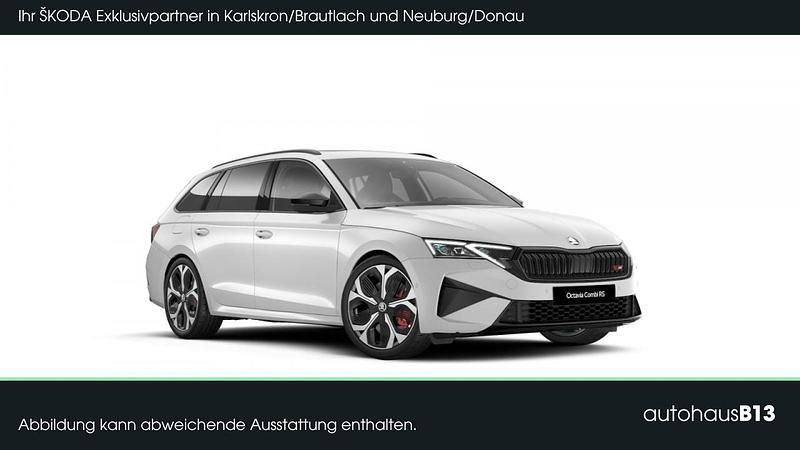 Neu Skoda Octavia RS 265 PS (194 kW) 2026 Moonweiß perleffekt Kombi