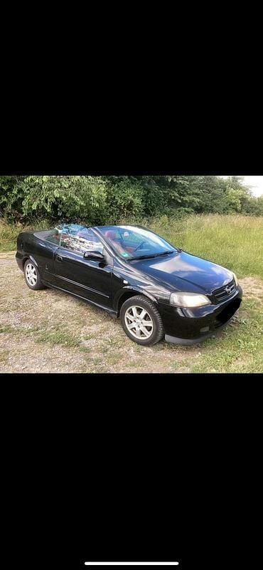 Schwarz Gebraucht 2002 Opel Astra Cabriolet Cabrio | 1.200 € (Superpreis) - Bild 1/4