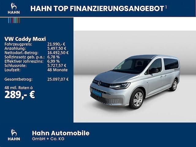 Gebraucht VW Caddy Maxi Basis 102 PS (75 kW) 2022 Silber Van / Kleinbus