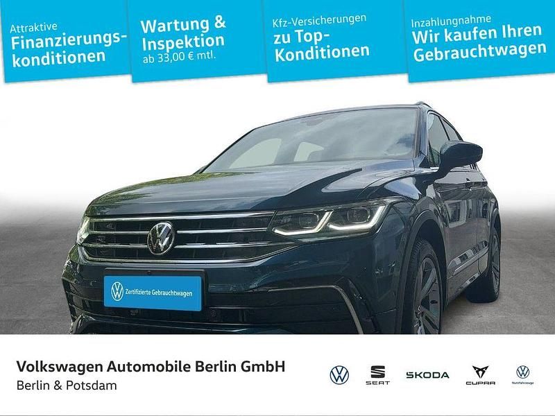 Nightshade blue metallic Gebraucht 2021 VW Tiguan R-line SUV | 29.650 € (Guter Preis) - Bild 1/4