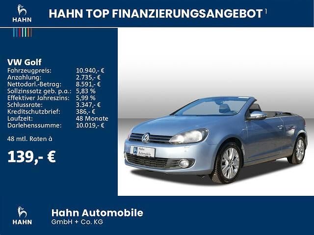 Gebraucht VW Golf Cabriolet Life 105 PS (77 kW) 2013 Shark blue metallic Cabrio
