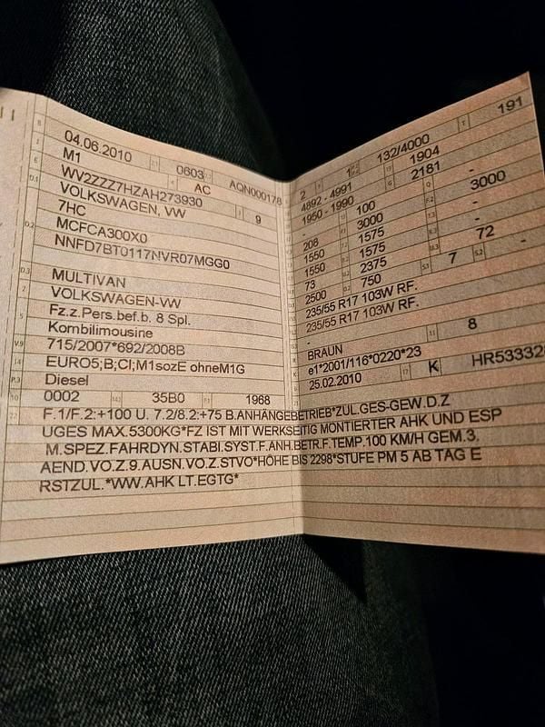 Usata VW T5 2010 Marrone Furgone