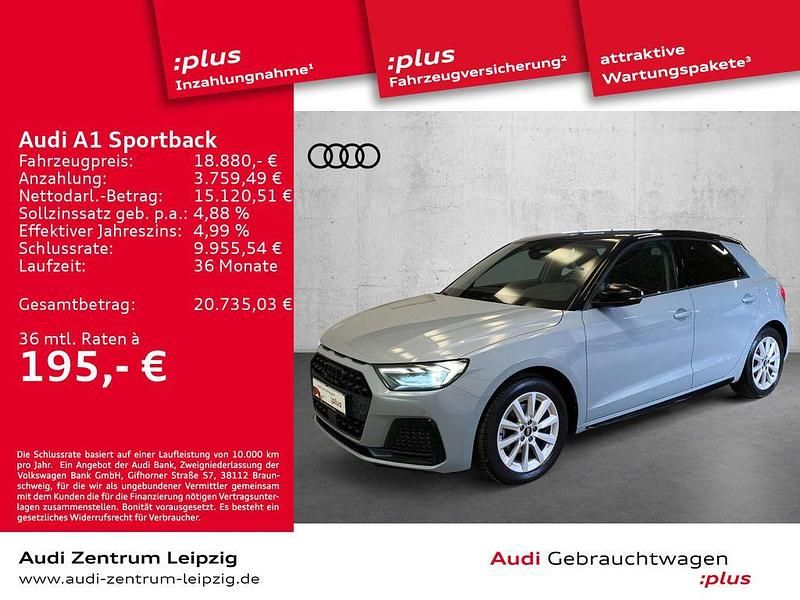 Pfeilgrau perleffekt Gebraucht 2023 Audi A1 Sportback Advanced Plus Kleinwagen | 18.880 € (Guter Preis) - Bild 1/3