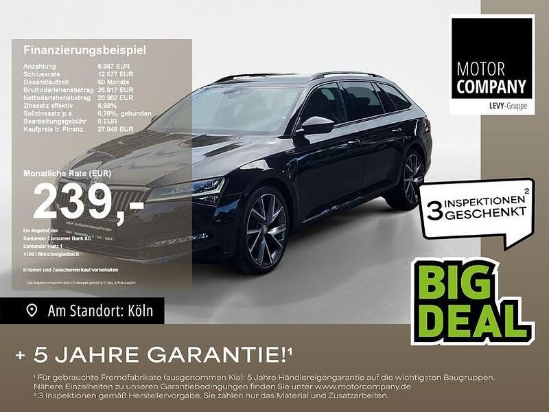 Schwarz Gebraucht 2022 Skoda Superb | 25.989 € (Guter Preis) - Bild 1/4