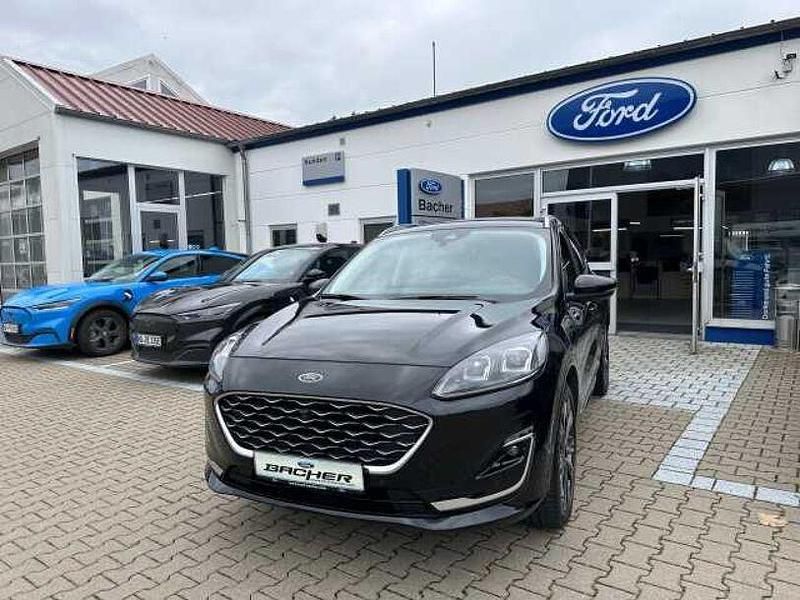 Obsidianschwarzmetallic (metallic) Gebraucht 2021 Ford Kuga Vignale SUV | 25.950 € (Etwas zu teuer) - Bild 1/4