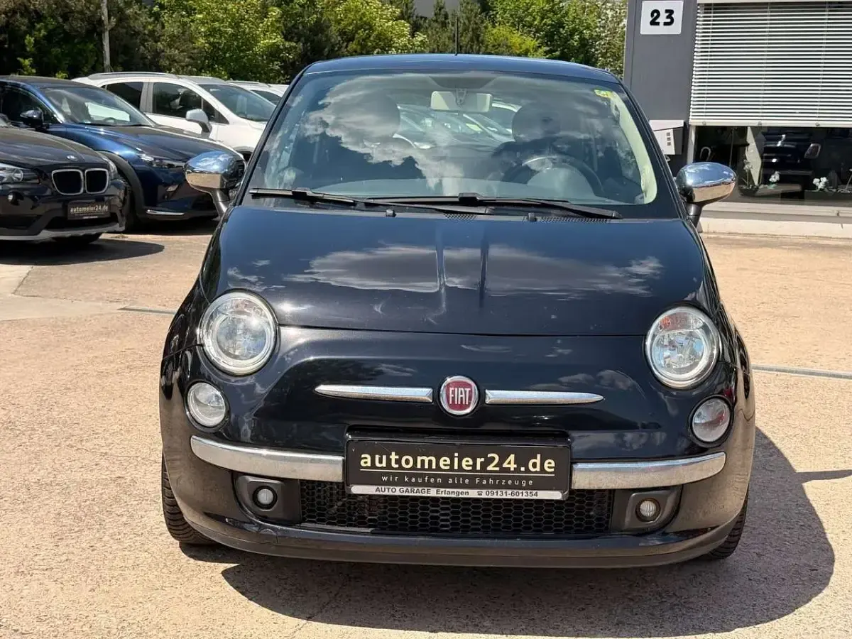 Gebraucht Fiat 500 Lounge 86 PS (63 kW) 2015 Schwarz Kleinwagen