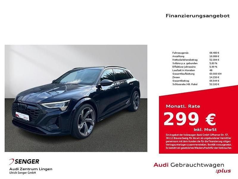 Blau Gebraucht 2023 Audi SQ8 e-tron Ambiente SUV | 68.480 € (Superpreis) - Bild 1/4