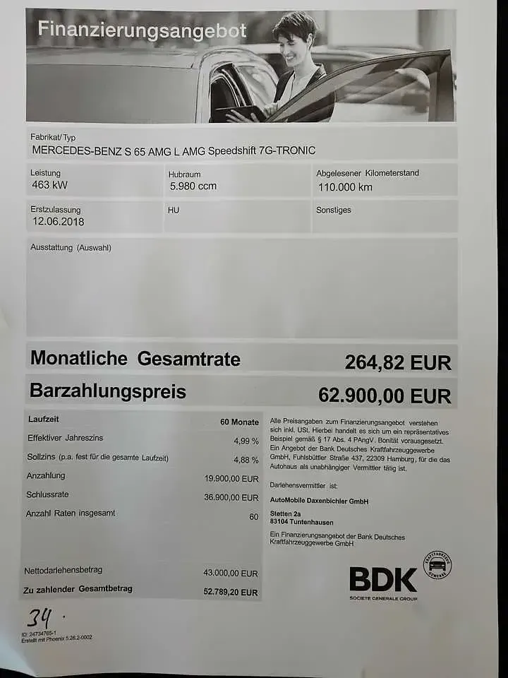 Gebraucht Mercedes S63 AMG AMG 612 PS (450 kW) 2018 Rubinschwarz  metalliclack Limousine