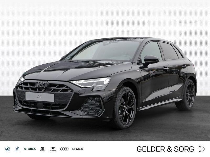 Schwarz Gebraucht 2024 Audi A3 Sportback S-Line Limousine | 44.980 € (Teuer) - Bild 1/4