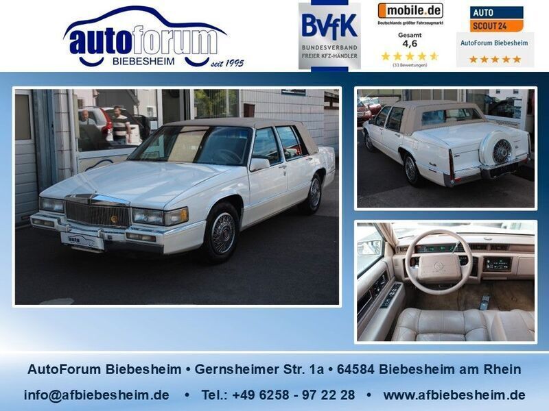 Weiß Gebraucht 1990 Cadillac Deville Limousine | 11.999 € - Bild 1/4