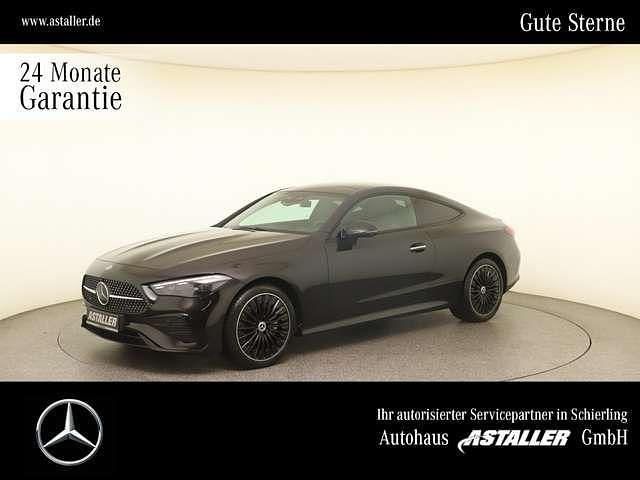 Metalliclack obsidianschwarz (metallic) Gebraucht 2024 Mercedes 200 AMG line Coupé | 53.899 € (Fairer Preis) - Bild 1/4