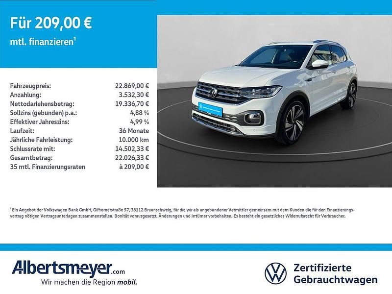Weiß Gebraucht 2021 VW T-Cross Style SUV | 22.869 € (Fairer Preis) - Bild 1/4