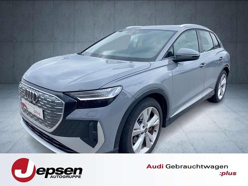 Kieselgrau Gebraucht 2022 Audi Q4 e-tron S-Line SUV | 31.690 € - Bild 1/4
