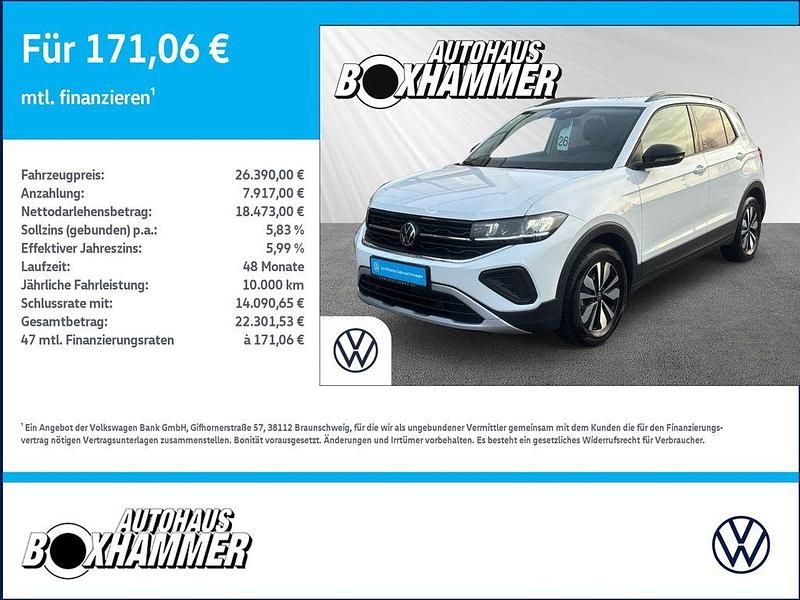 Pure white Gebraucht 2025 VW T-Cross Goal SUV | 26.390 € (Fairer Preis) - Bild 1/4