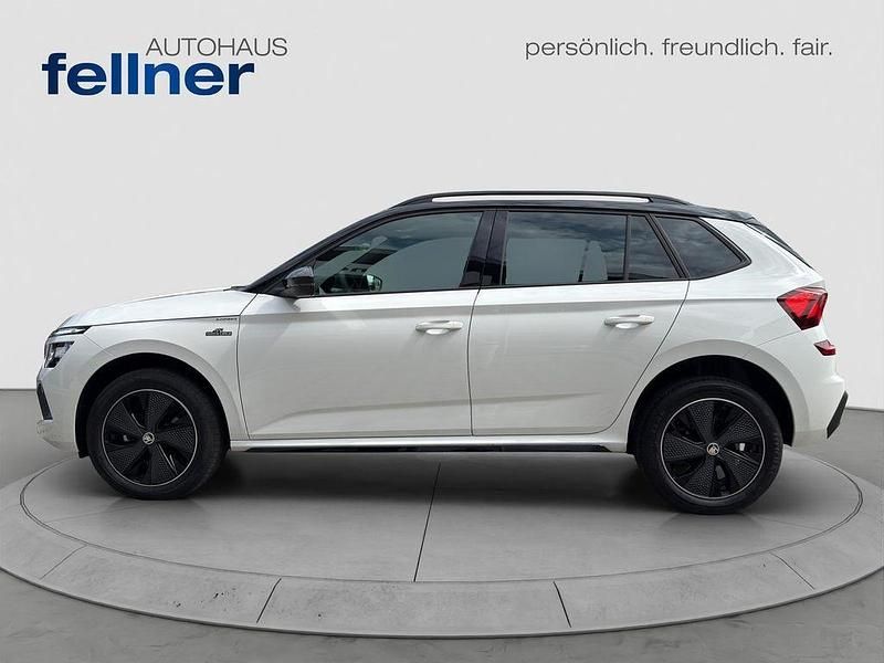 Gebraucht Skoda Kamiq Monte Carlo 116 PS (85 kW) 2024 Candyweiß/blackmagic perleffekt SUV