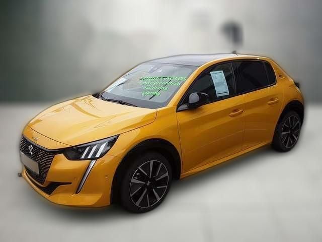 Gelb metallic Gebraucht 2021 Peugeot e-208 GT Kleinwagen | 18.230 € (Fairer Preis) - Bild 1/4